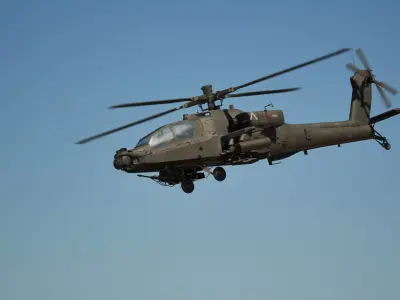 Apache AH-64D Longbow - Game Ready Low-poly 3D model