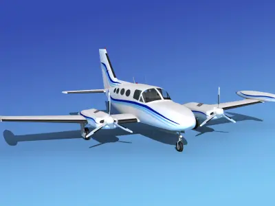 Cessna 421 Golden Eagle V20 3D model