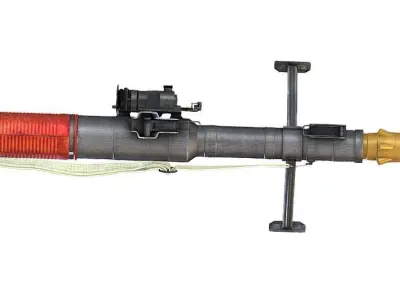 Handheld Anti Tank Grenade Launcher RPG7 Low-poly 3D model