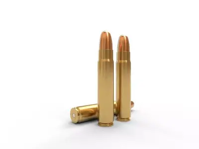 125x70mm Ammo Low-poly 3D model