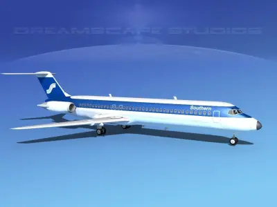 Douglas DC-9-40 Southern Airways 3D model