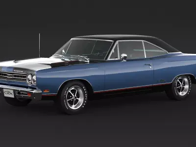 1969 Plymouth GTX 3D model