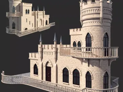 Castle swallow 3D model