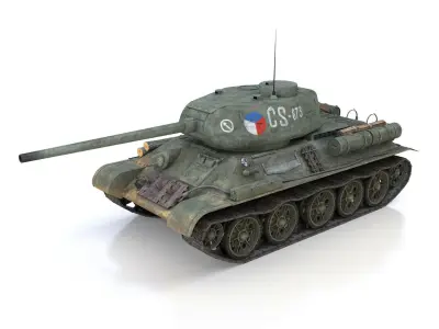 T-34 85 - Soviet medium tank - CS673 3D model