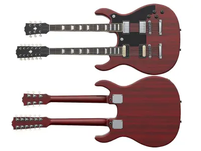 Electric Guitar Part 7 Low-poly 3D model