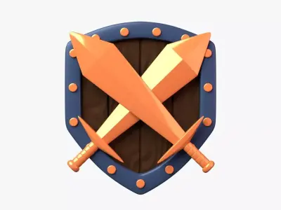 Bronze Tier 3D Illustration 3D model