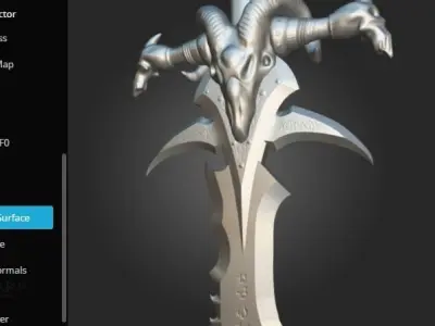 Frostmourne sword of lord 3D model