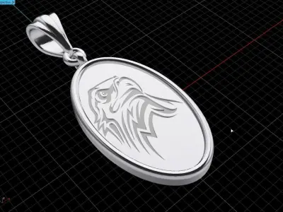 Eagle pendant Free 3D print model