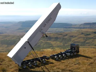 Minuteman Transporter Erector Loader Rigged for Maya 3D model