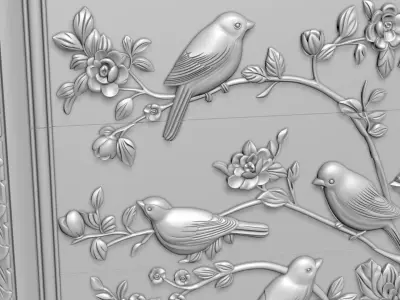 Dressing Table  for CNC Bedroom furniture 3D model