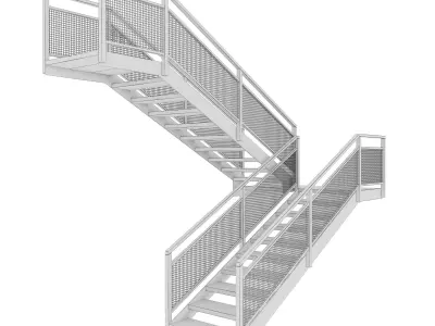 STAIRWAY IN LOFT STYLE 01 3D model