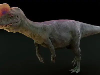 Dilophosaurus dinosaur 3D model