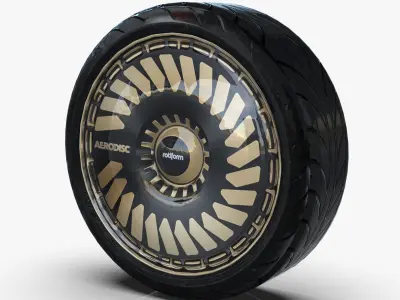 D4 Wheelrim Maresal3d Low-poly 3D model