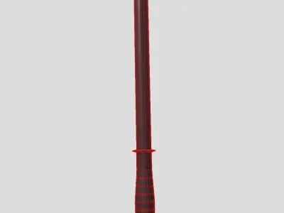 Police Baton Low-poly 3D model