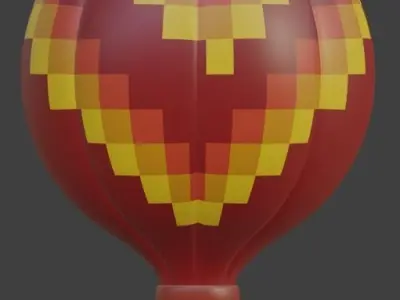 Hot Air Balloon 3D model 3D model