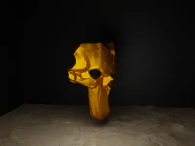 Skull Death Head Mask - Epic Skull Face Mask  3D print model