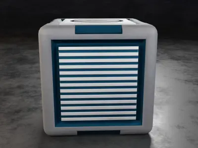 Sci-Fi Cube Free low-poly 3D model