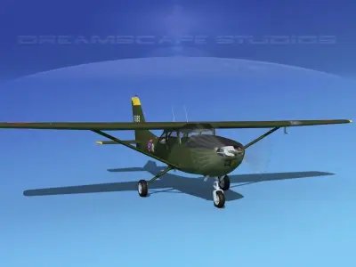 Cessna T-41 Mescalero Royal Thai Army 3D model
