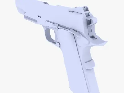 Colt M1911 Pistol Low-poly 3D model order