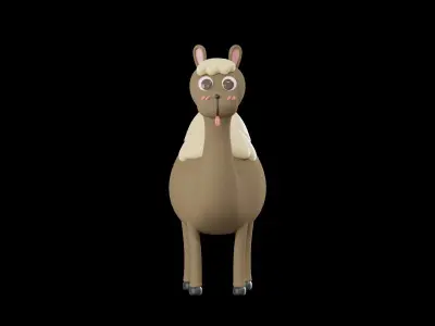 Character Cute Camel 3D model