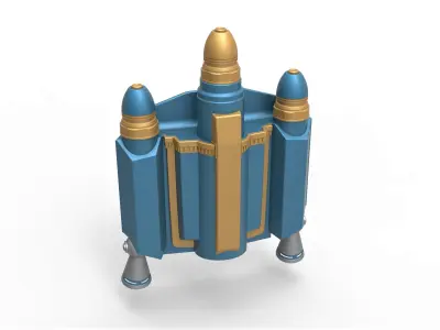 Axe Woves Jetpack from The Mandalorian TV series 3D print model