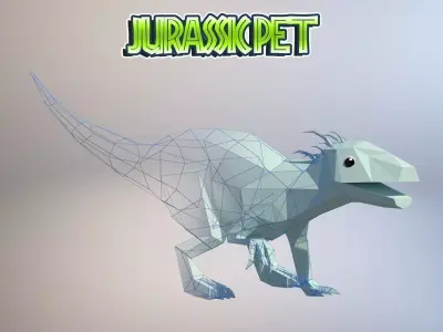 T-Rex Hybrid Low-poly 3D model