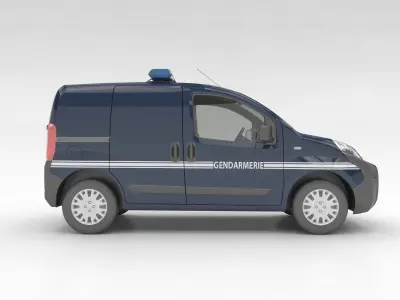 gendarmerie Peugeot Bipper 3D model