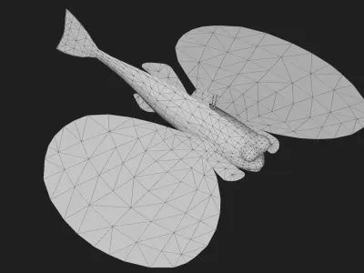 Gurnard Low-poly 3D model