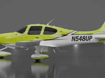 Cirrus SR22 - 8 Colors Included 3D model