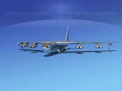 Boeing B-52C Stratofortress 3D model