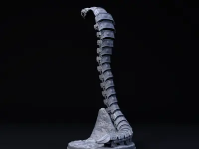 Cobra mecha robot 32mm scale pre-supported snake 3D print model