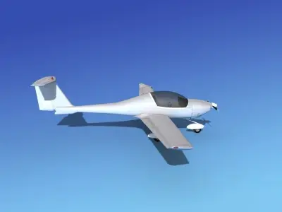 Daimond DA-20 Katana Bare Metal 3D model