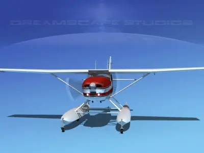 Cessna 182 Skylane Seaplane V01 3D model