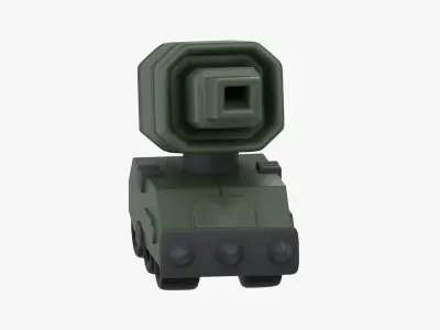 Army Tank 3D Illustration 3D model