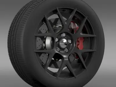 Dodge Challenger RT Shaker wheel 2015 3D model