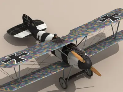 Albatros D Va jasta 26 3D model