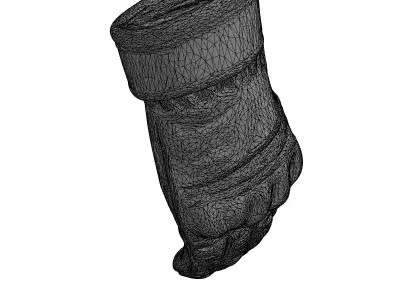 Tactical Combat Glove 3D Model Low-poly 3D model