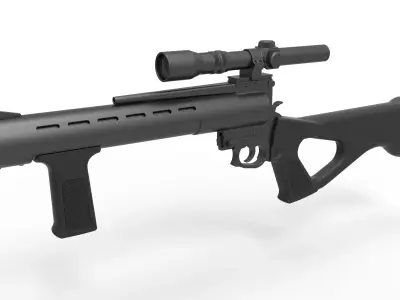 Deathwatch Blaster Rifle from The Mandalorian TV series 3D model