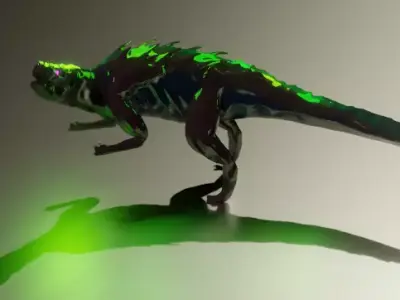Indominus Rex or Indo Raptor model Xenomorph Low-poly 3D model