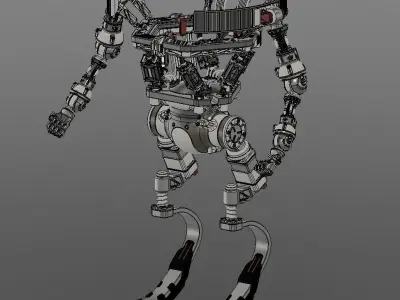 Sci-fi concept robot Free 3D model