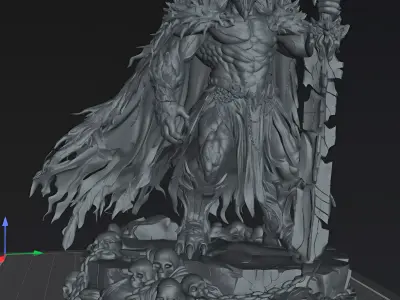 Shattered Blade Superior  Demon Warlord STL 3D print model