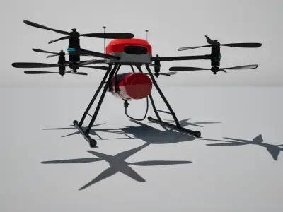 Fire Fighting Drone 3D model