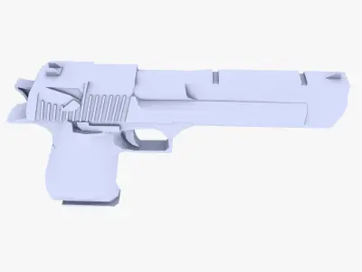 Desert Eagle low poly Low-poly 3D model