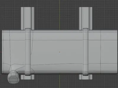 Diesel fuel tank 3D model