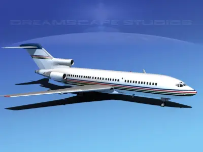 Boeing 727-100 Corporate Jet 1 3D model