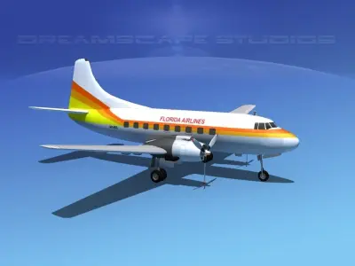 Martin 404 Florida Airlines 3D model