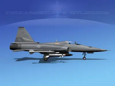 Northrop F-20 Tigershark V06 3D model