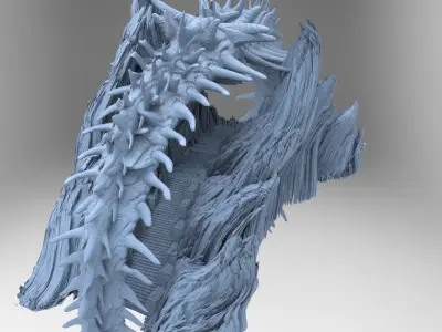 Japanese Genma mountains 3D model