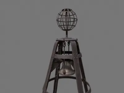 Victorian Iron Buoys Set 3D model