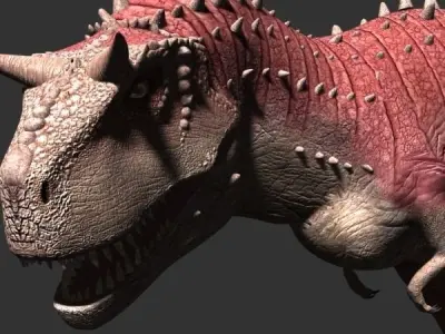 Carnotaur Resurrection - Game ready 3d model Low-poly 3D model